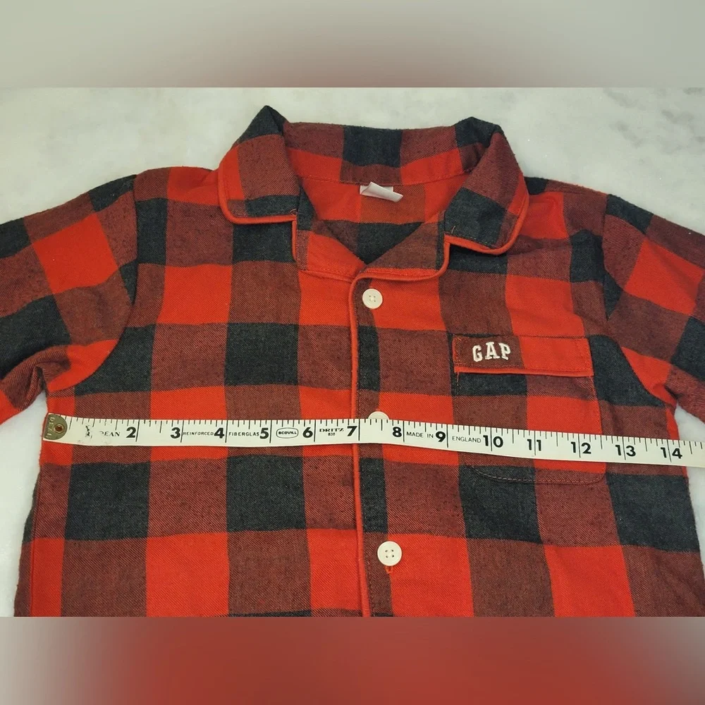 GAP KIDS Buffalo Plaid 2 Piece Pajama Set Size 4